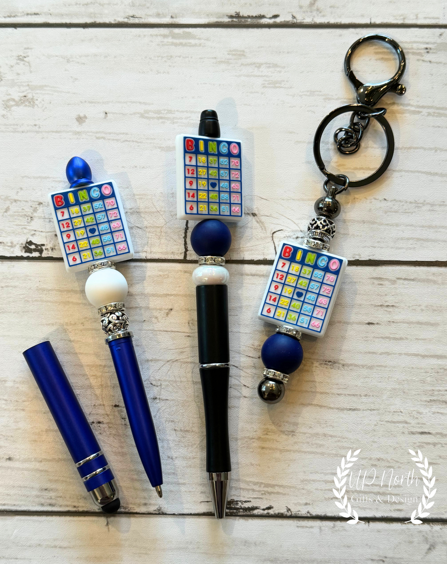 Bingo Themed Gift Set, Keychain, Stylus and Stylus Pen Set