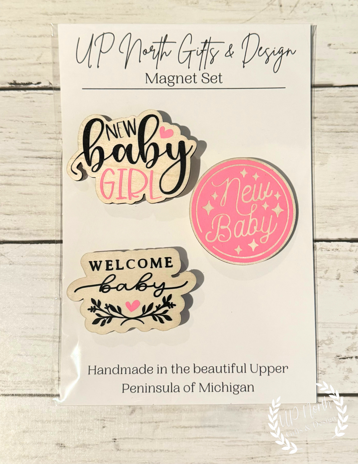 Baby Girl Magnet Set of 3