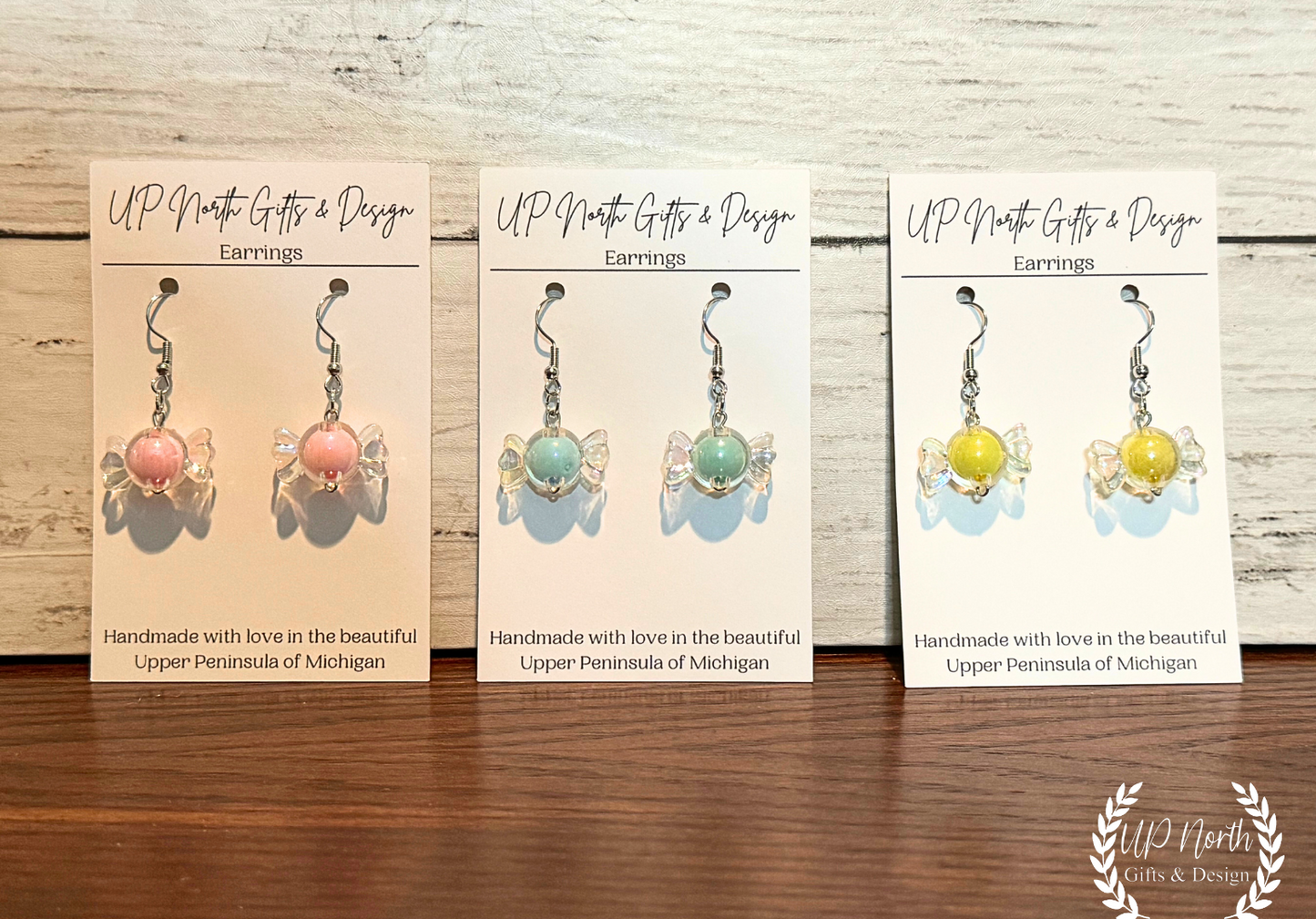 Wrapped Candy Dangle Earrings