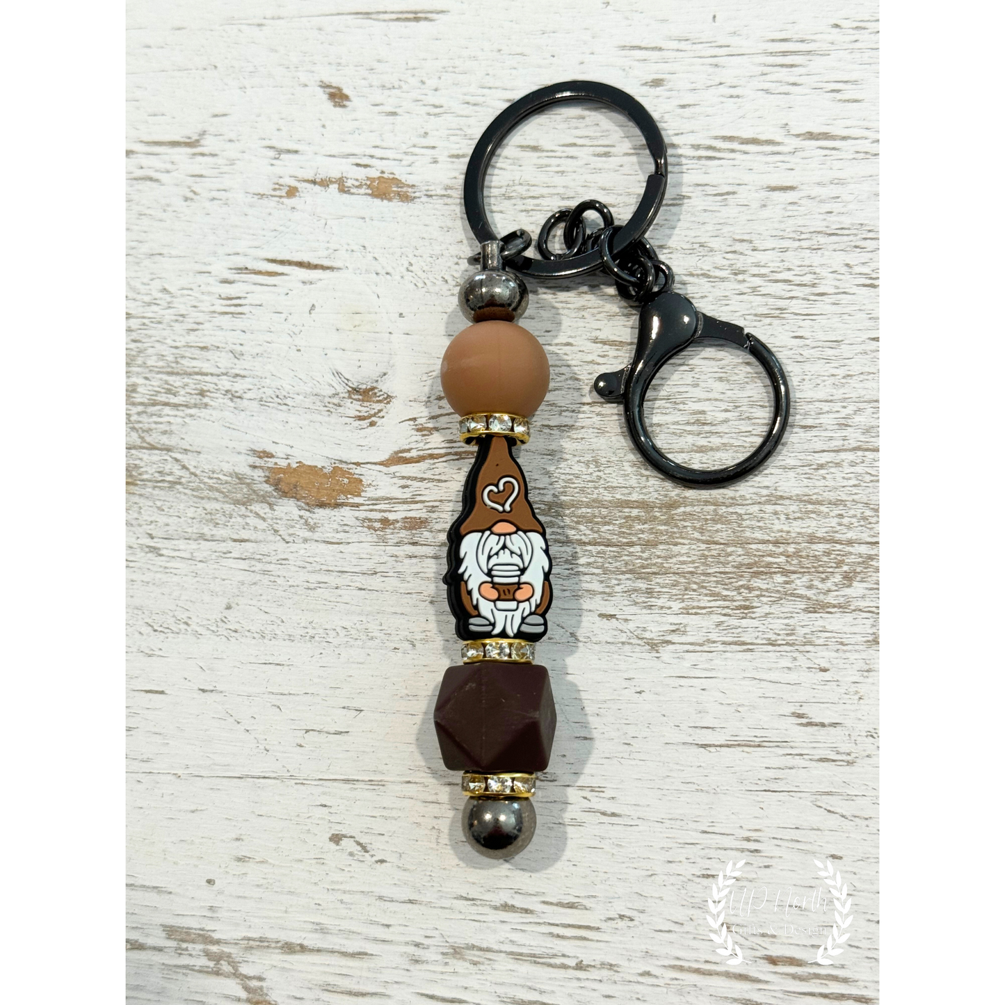 Coffee Gnome Themed Gift Set with Pen, Stylus Pen and Keychain