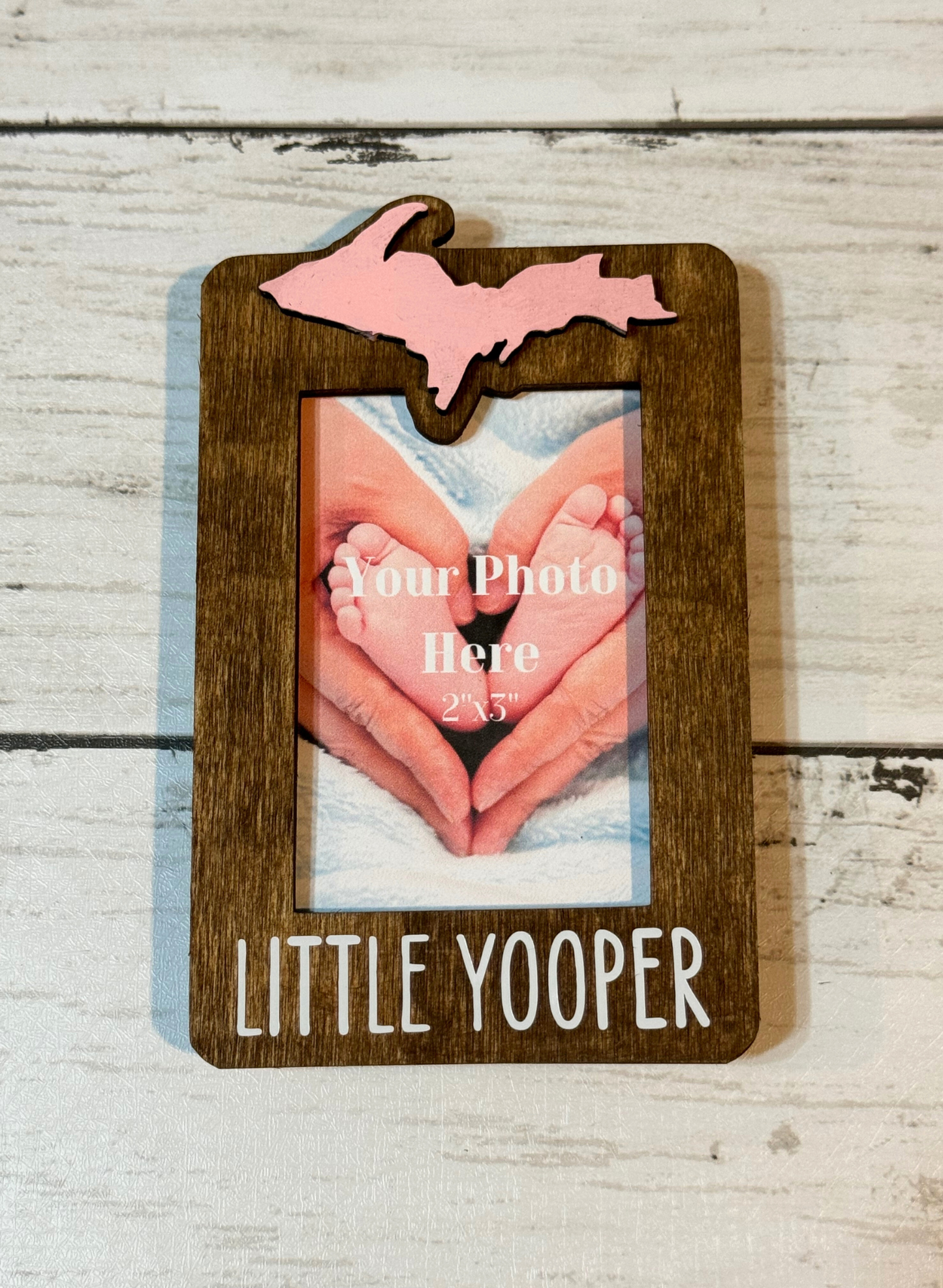 "Little Yooper" Baby Photo Fridge Magnet