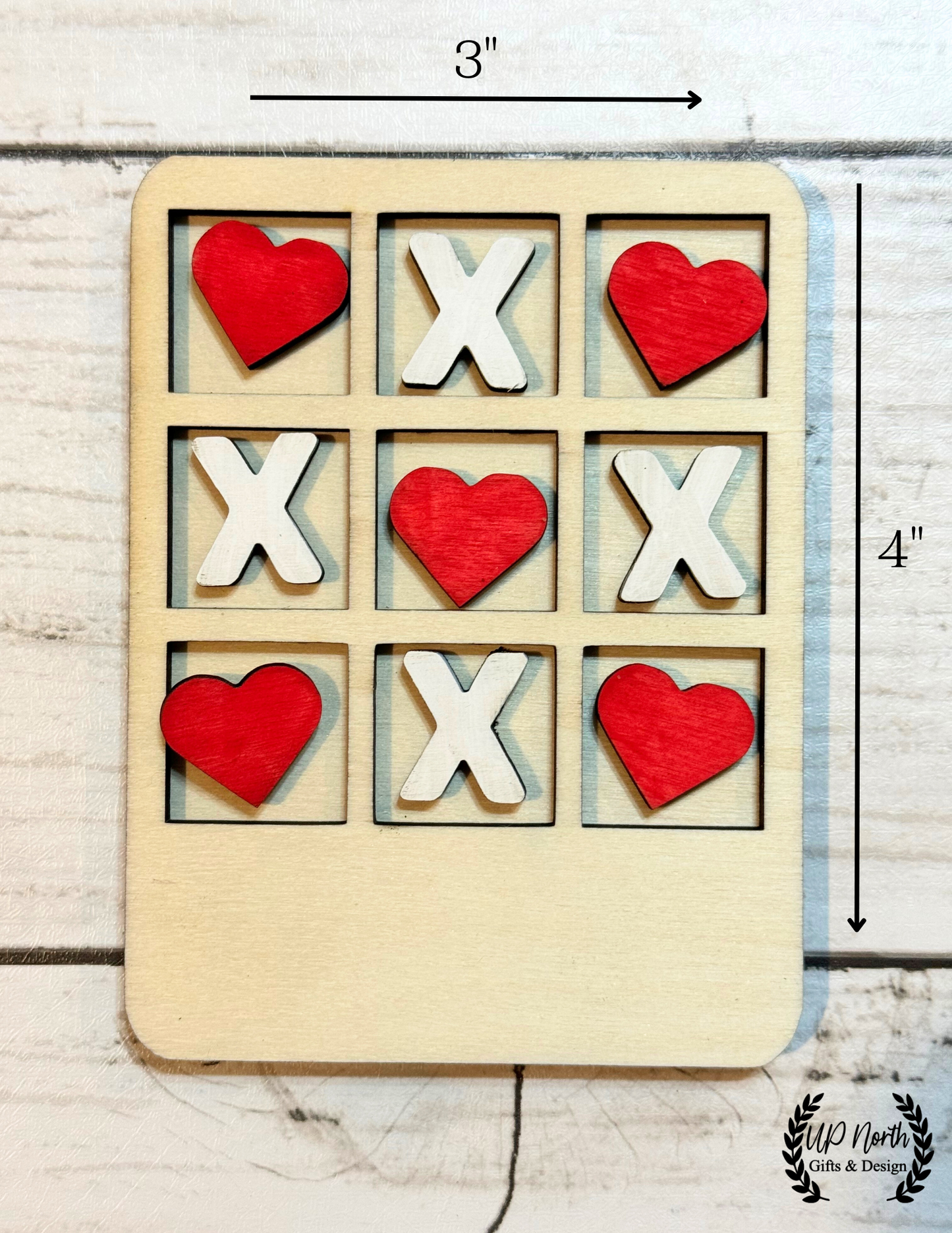 Valentines Day Personalized Tic Tac Toe Board Handout