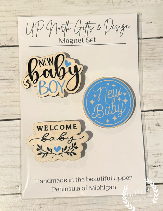 Baby Boy Magnet Set of 3