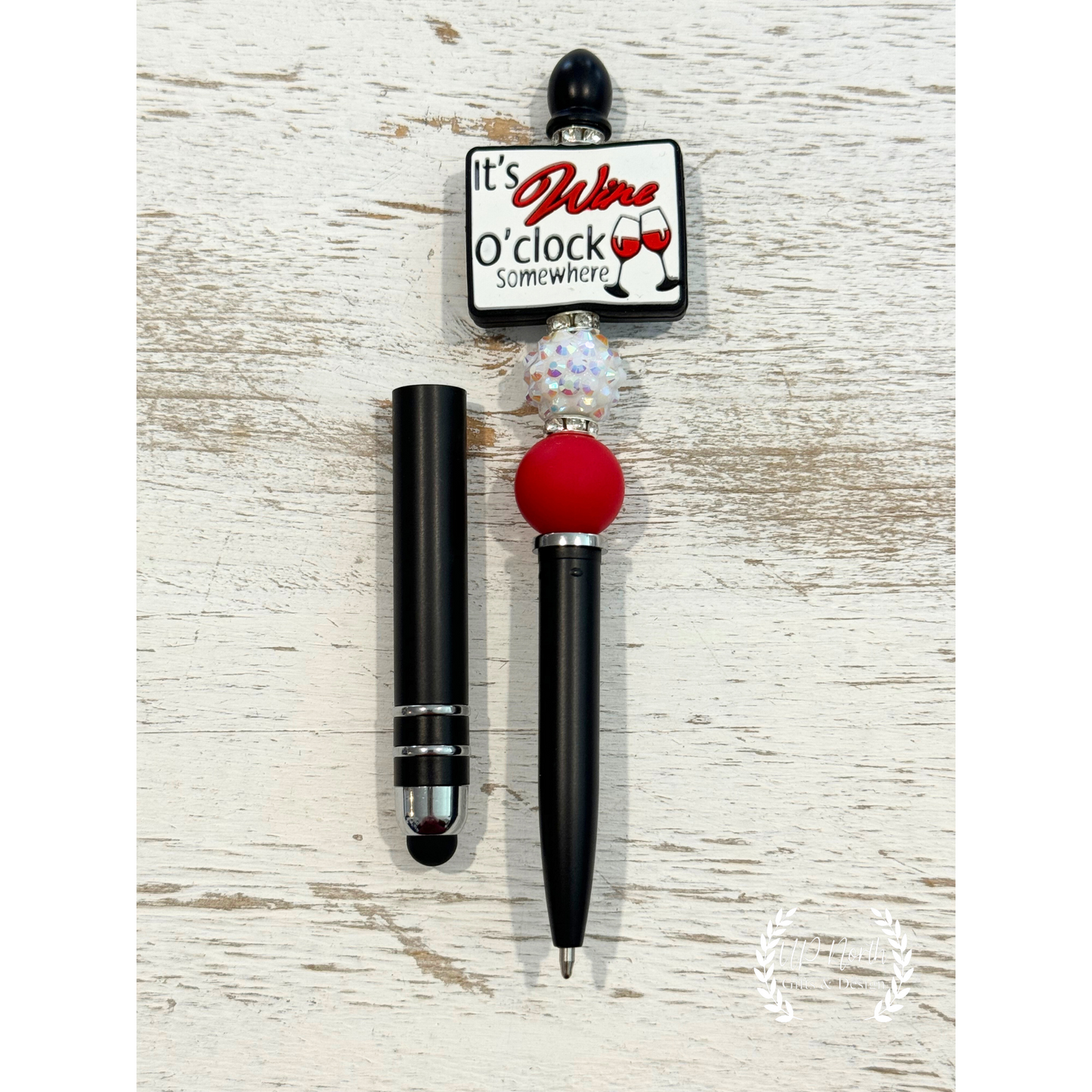 Wine Themed Gift Set with Pen, Stylus Pen and Keychain