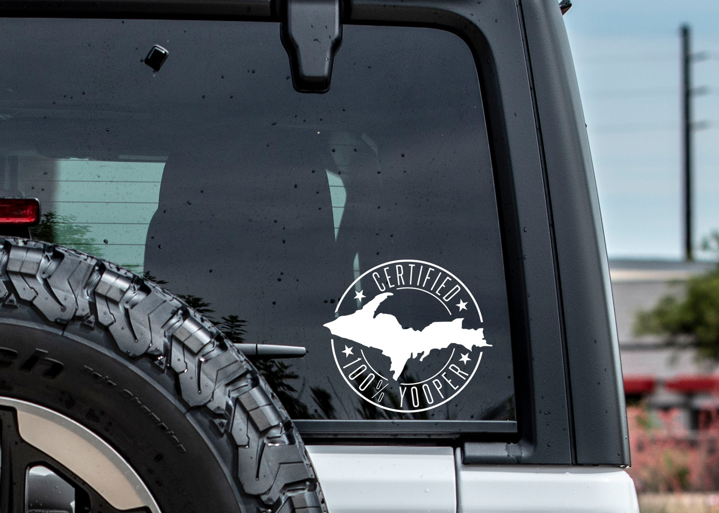 Certified 100% Yooper Permanent Vinyl Decals