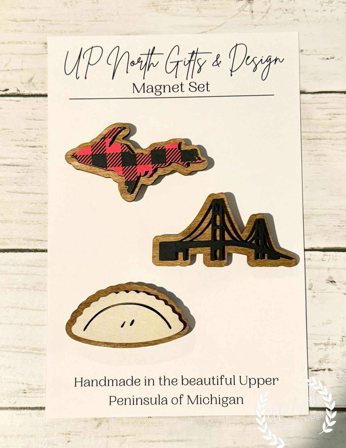 U.P Themed 3D Wooden Magnet Set