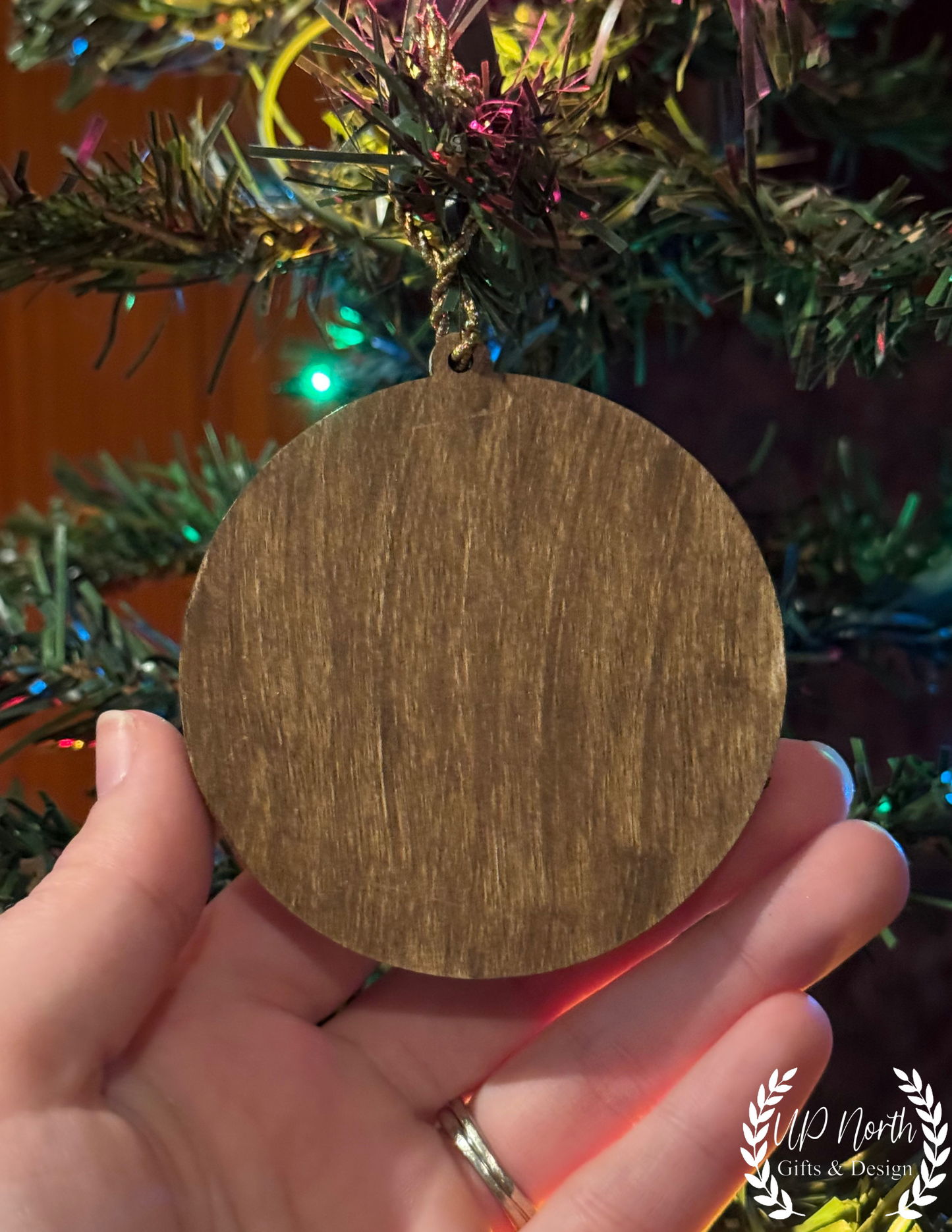 Wooden Layered Nativity Scene Ornament