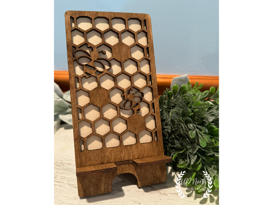 Honeybee Wooden Phone Stand