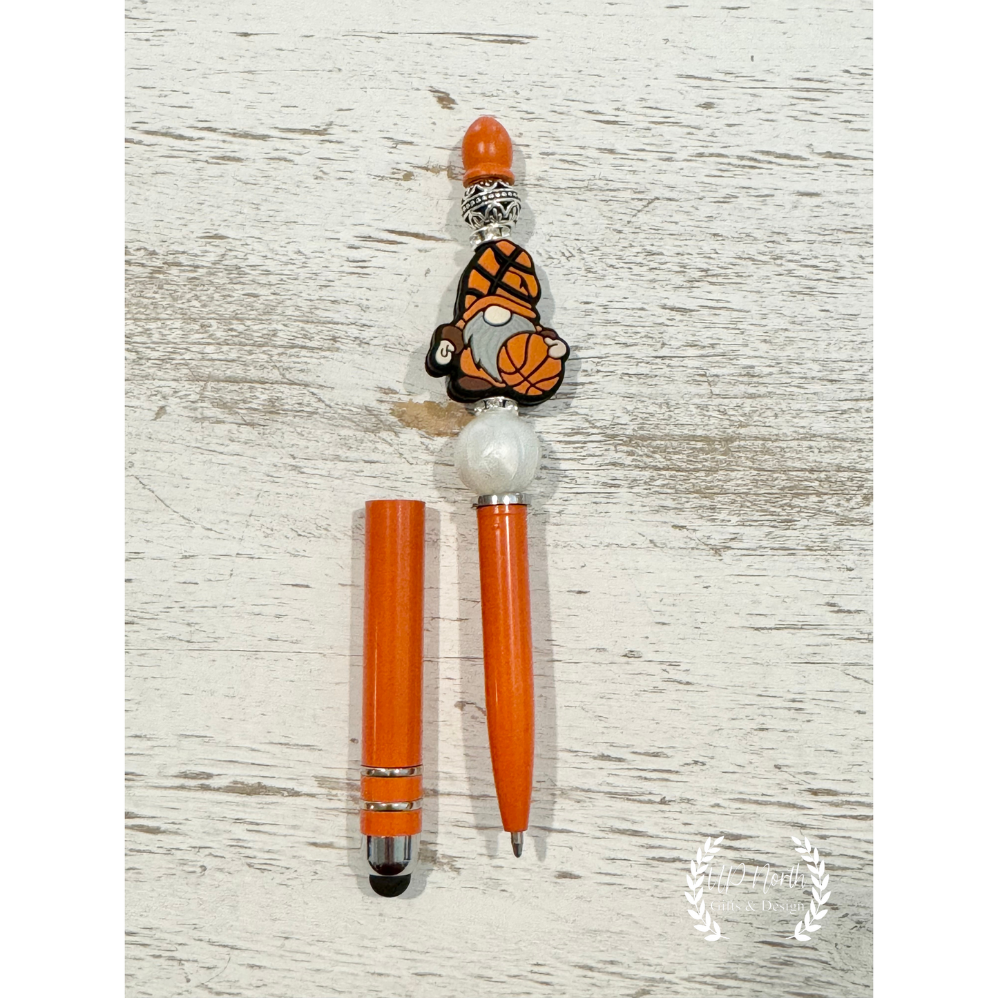 Basketball Gnome Keychain Pen and Stylus Pen Set