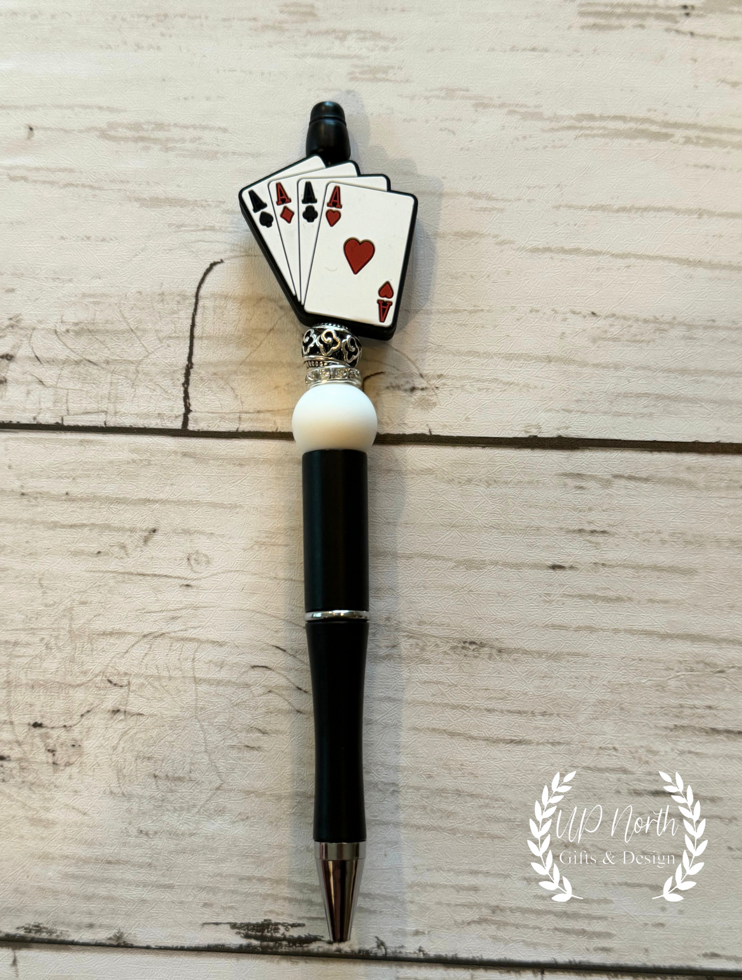 Deck of Cards Themed Gift Set, Keychain, Stylus and Stylus Pen Set