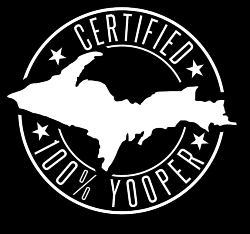 Certified 100% Yooper Permanent Vinyl Decals