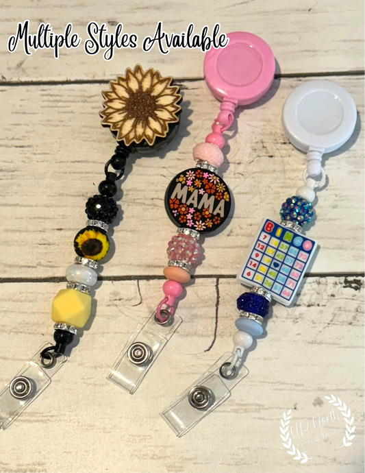 Retractable Beaded Badge Reels