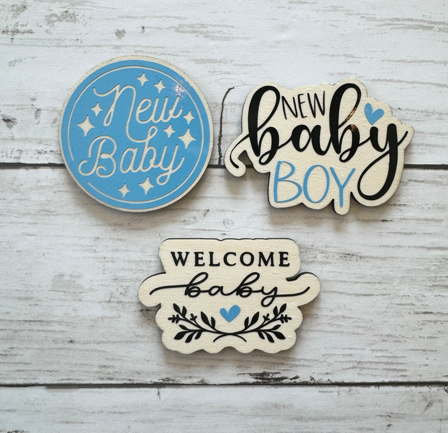 Baby Boy Magnet Set of 3