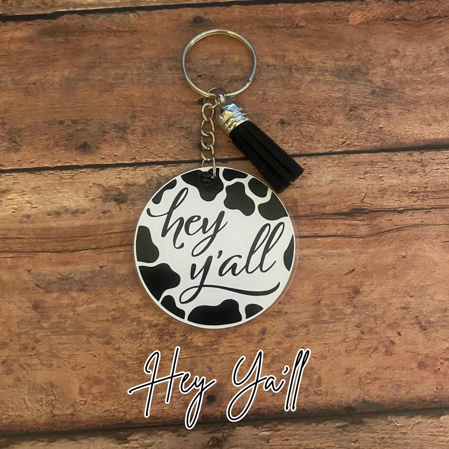 Cow print Keychain Cow print Keyring Cow print Acrylic Keychain Cow print Accessories Mom Keychain Rustic Keychain backpack Tag