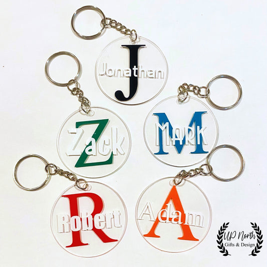 Monogram Name Keychains Mens Keychains Manly Keychains Monogram Keychains Name Keychains Backpack Tags Diaper Bag Tag