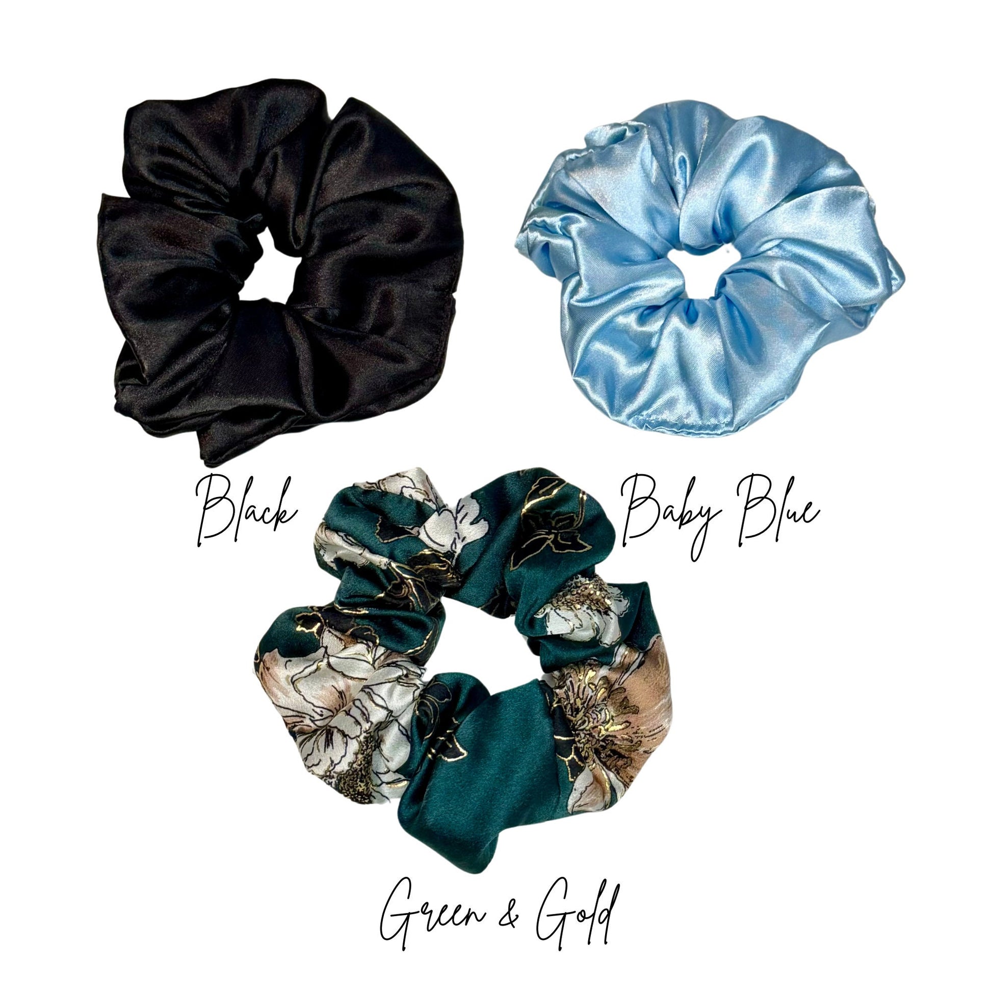 Satin Oversized Scrunchies for Thick Hair Oversized Hairtie Durable Scrunchies Satin Scrunchies Bridesmaid Gifts Satin