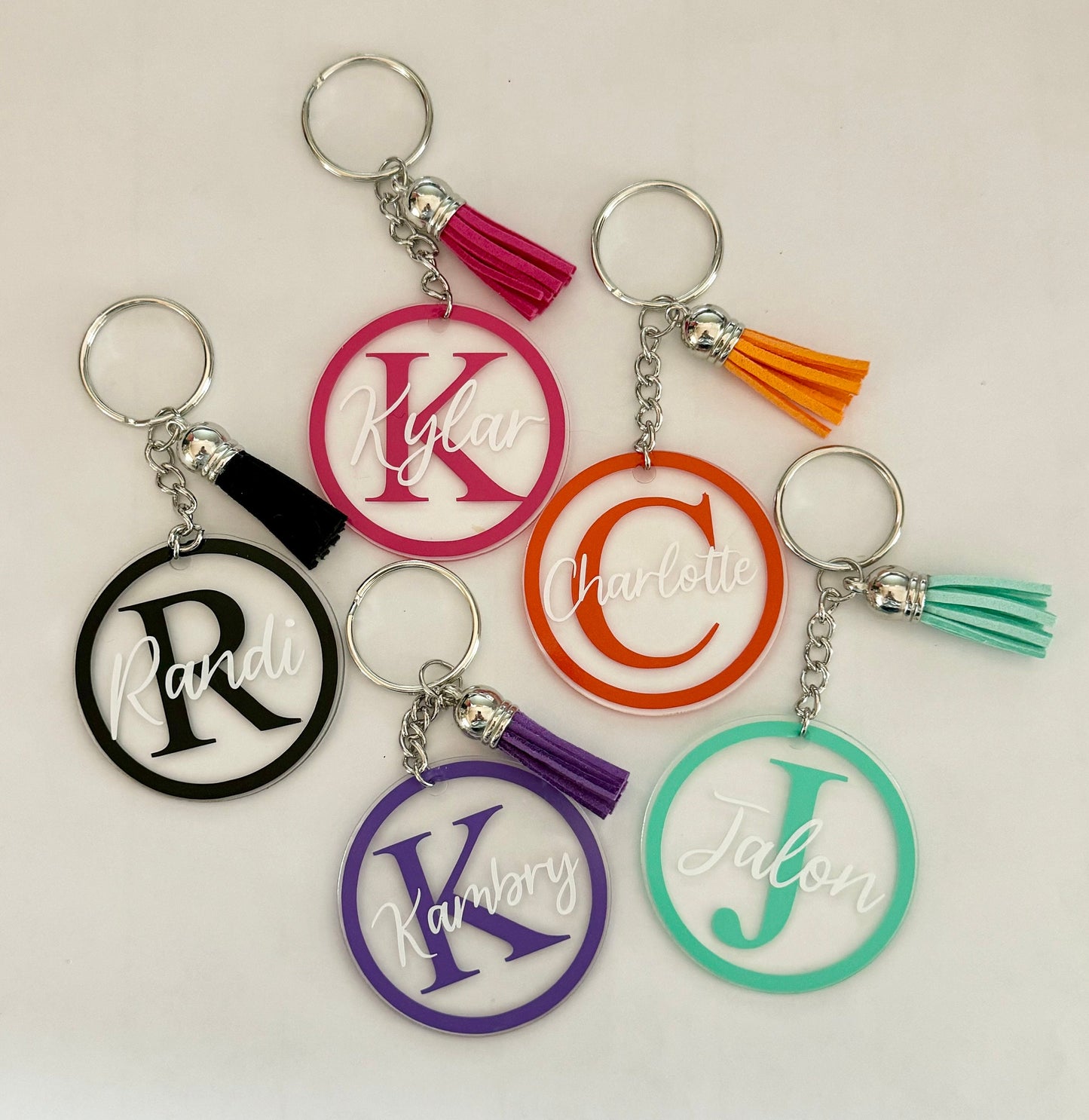 Personalized Monogram Keychains Gift