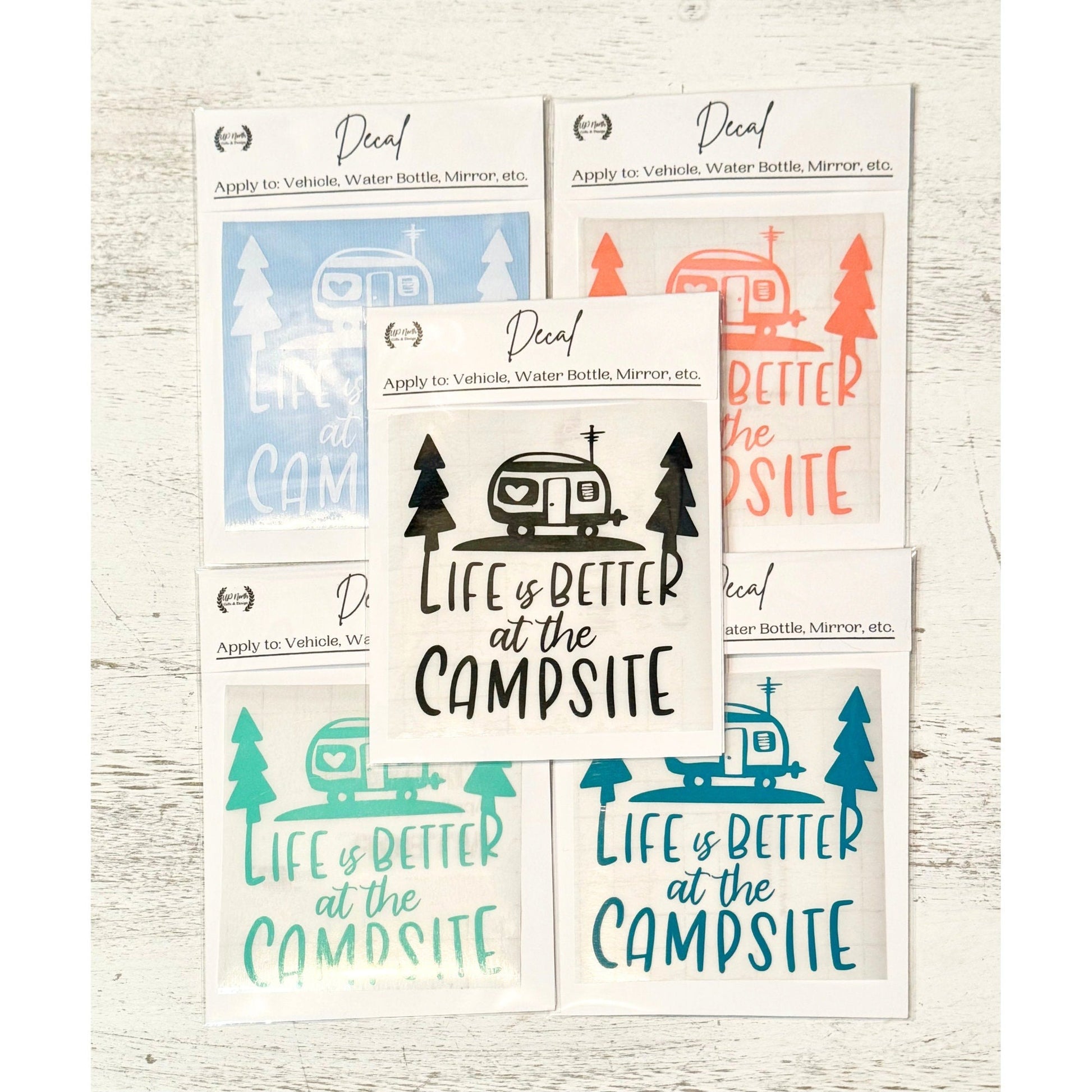 Camper Decal Car Decal Camping Car Decal Life is better at the Campsite decal camper decal