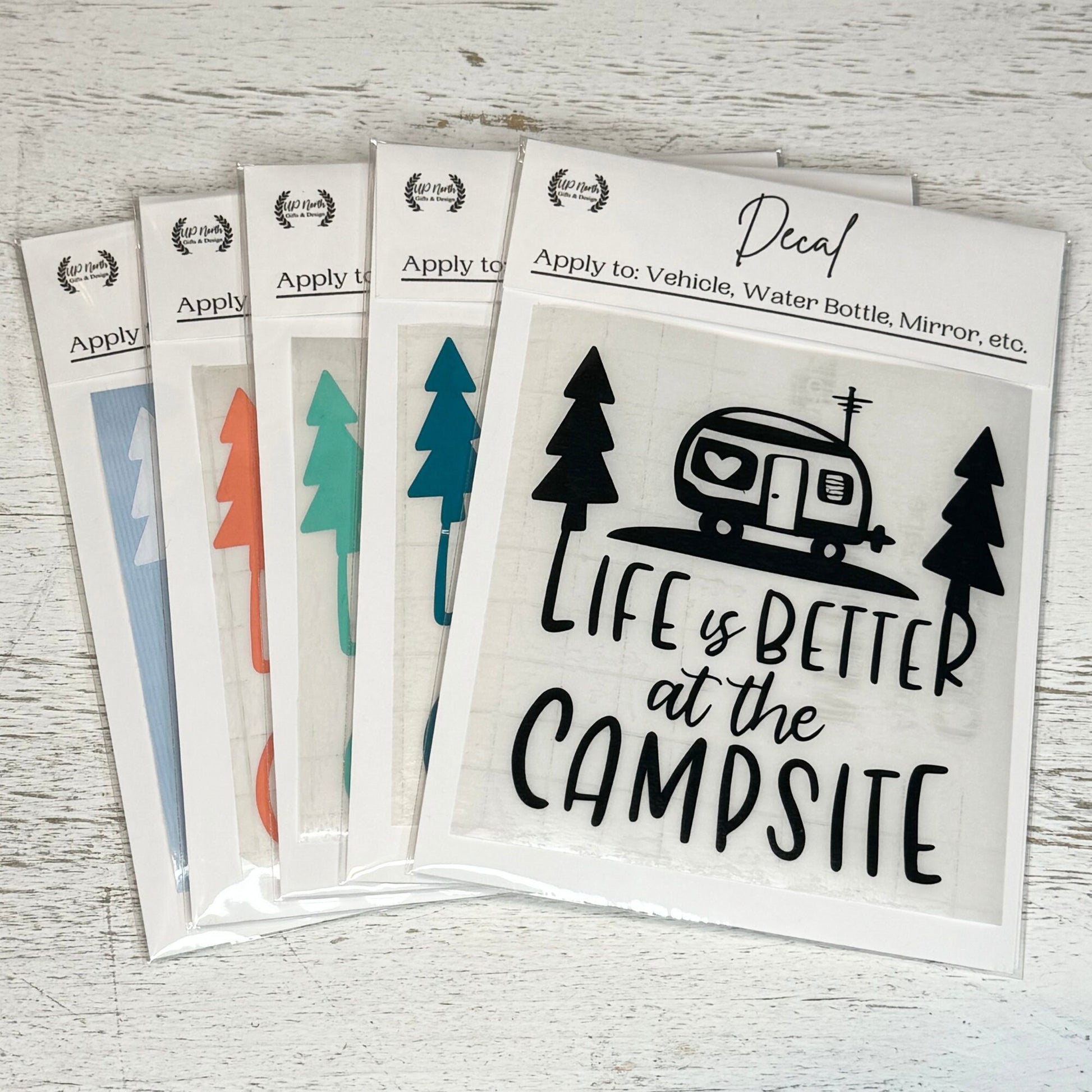 Camper Decal Car Decal Camping Car Decal Life is better at the Campsite decal camper decal