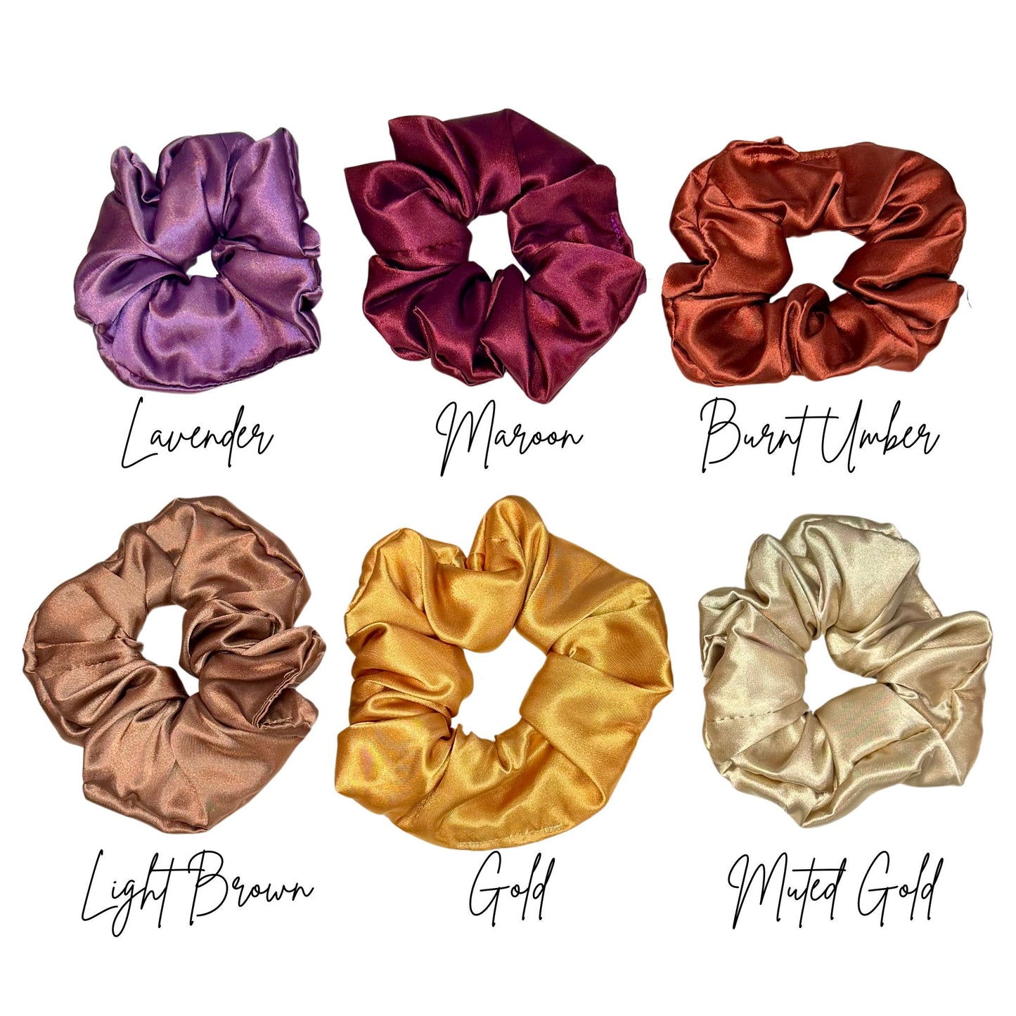 Satin Oversized Scrunchies for Thick Hair Oversized Hairtie Durable Scrunchies Satin Scrunchies Bridesmaid Gifts Satin