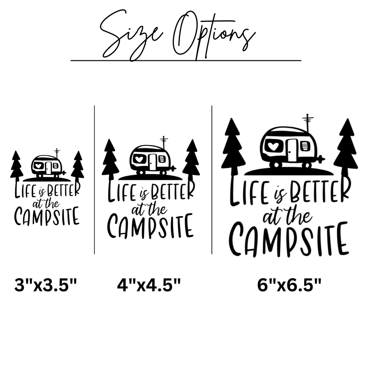 Camper Decal Car Decal Camping Car Decal Life is better at the Campsite decal camper decal