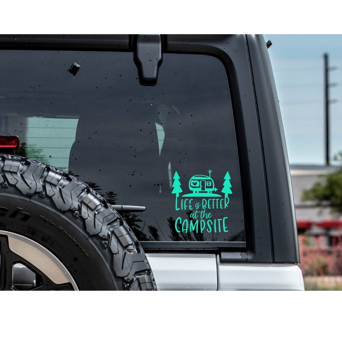 Camper Decal Car Decal Camping Car Decal Life is better at the Campsite decal camper decal