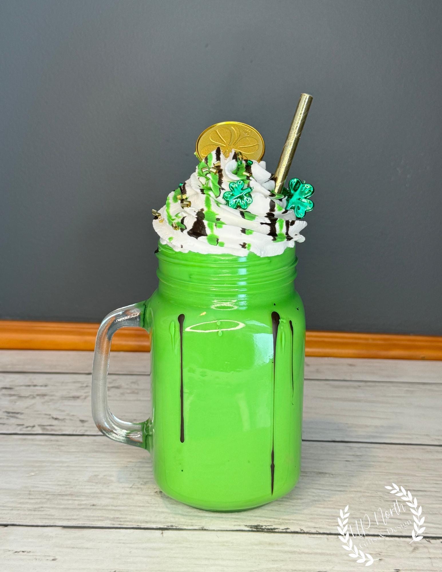 St. Patrick's Day Fake Bake Milkshake Table Decor