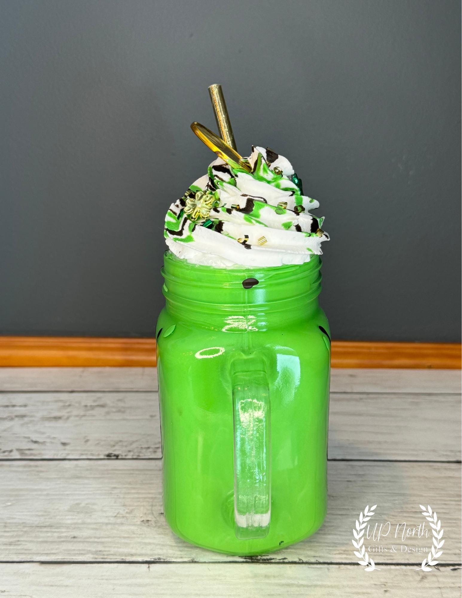 St. Patrick's Day Fake Bake Milkshake Table Decor